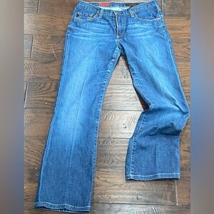 AG Adriano Goldschmied The Angel Extended Low Rise Bootcut Med Wash Jeans Sz 29